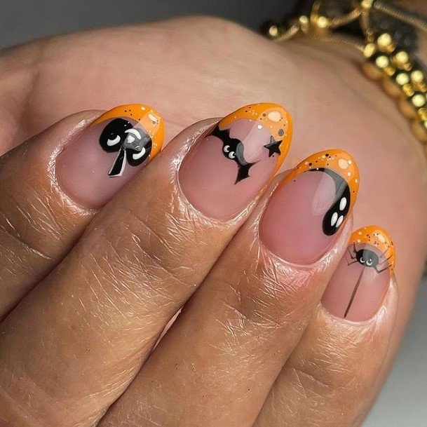 Alluring Ladies Spooky Nail Ideas