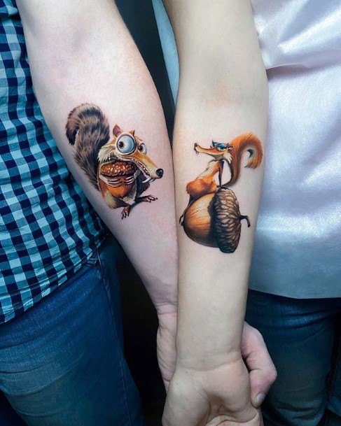 Alluring Ladies Squirrel Tattoo Ideas