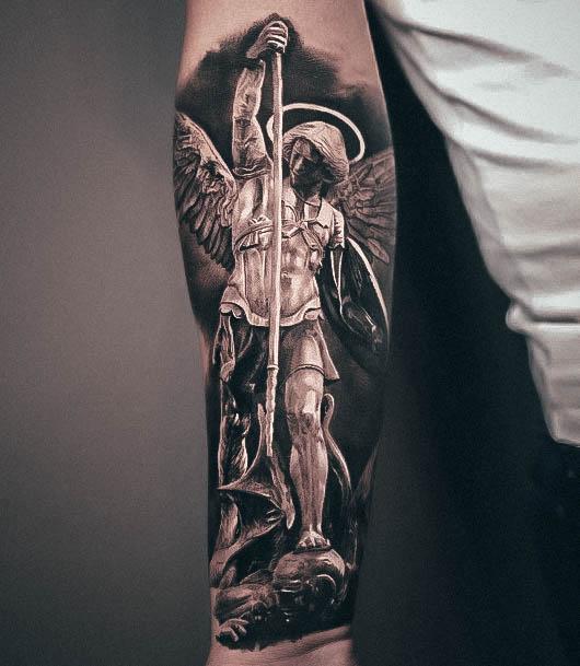 The significance of tattoo Archangel Michael history photo drawings  sketches