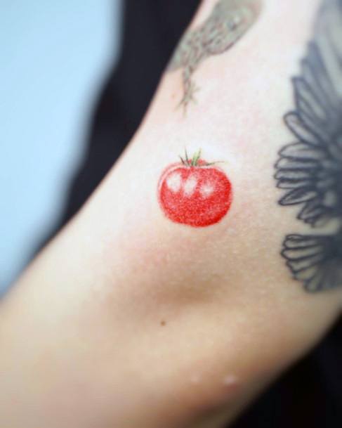 Alluring Ladies Tomato Tattoo Ideas