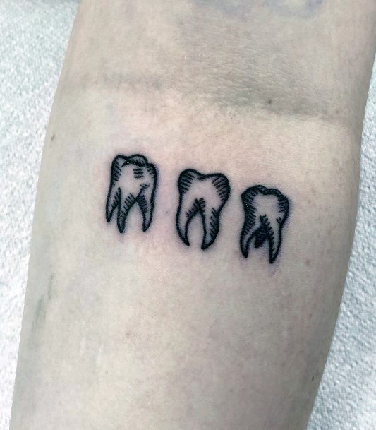 Your Dentist Will Approve These Fun Tooth Tattoos! • Tattoodo