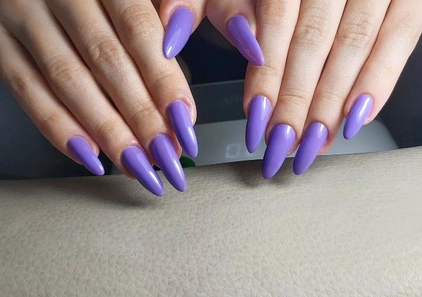 Alluring Ladies Violet Nail Ideas