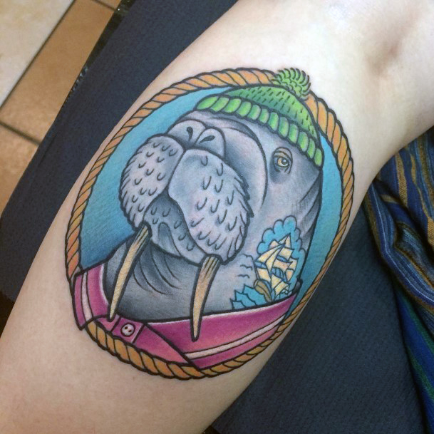 Alluring Ladies Walrus Tattoo Ideas