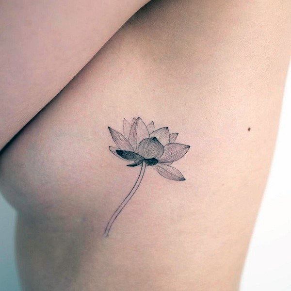 Alluring Ladies Water Lily Tattoo Ideas