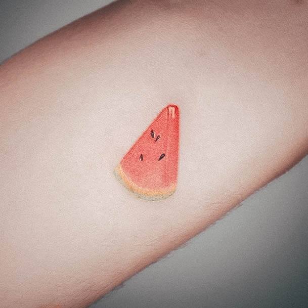 Alluring Ladies Watermelon Tattoo Ideas