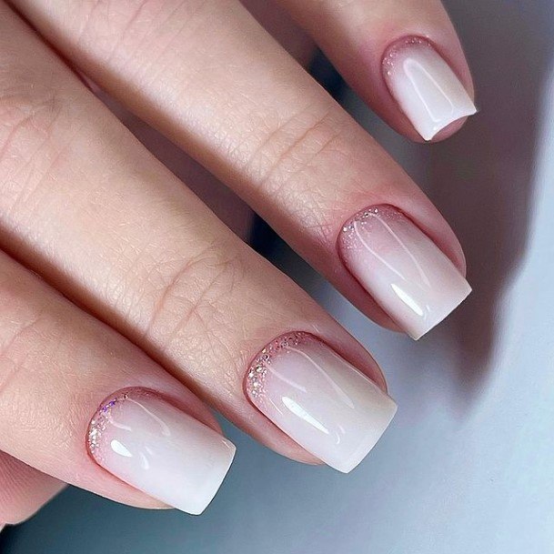 Alluring Ladies White Ombre Nail Ideas