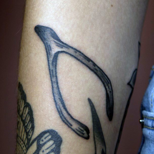 Alluring Ladies Wishbone Tattoo Ideas