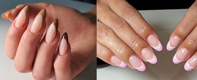 Top 100 Best Almond French Tip Nails For Women – Fingernail Ideas