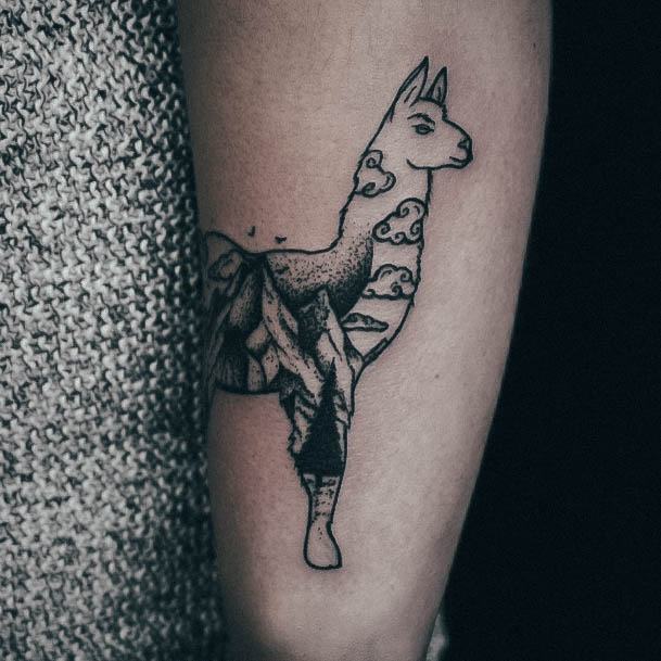 Alpaca Tattoos For Girls