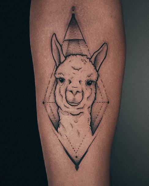 Alpaca Womens Tattoos Ideas