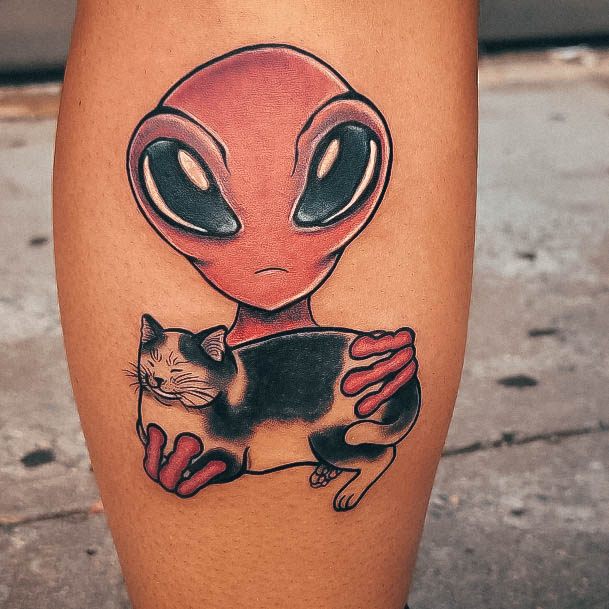 Amazing Alien Tattoo Ideas For Women