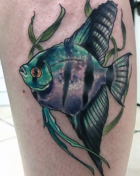 Amazing Angelfish  Tattoo Ideas For Women