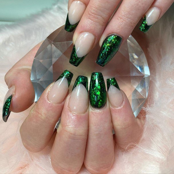 Amazing Black And Green Nail Ideas For Women