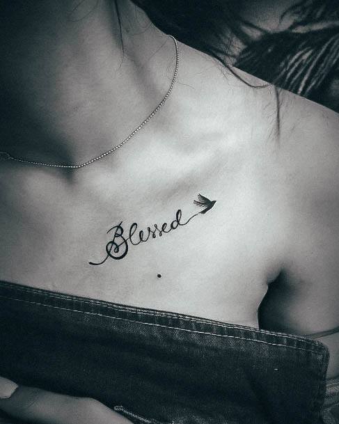 Amazing Blessed Tattoo Ideas For Women