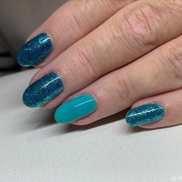 Amazing Blue And Green Nail Ideas For Women