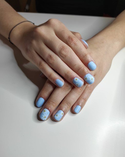 Amazing Blue Short Nail Ideas For Women