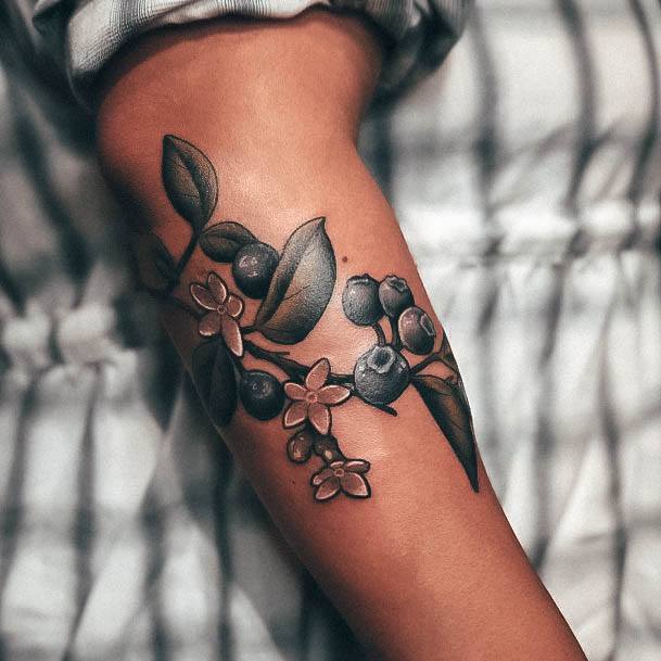 Amazing Blueberry Tattoo Ideas For Women