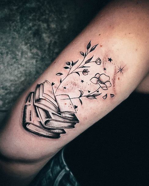 Amazing Book Tattoo Ideas For Women