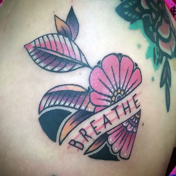 Amazing Breathe Tattoo Ideas For Women Heart