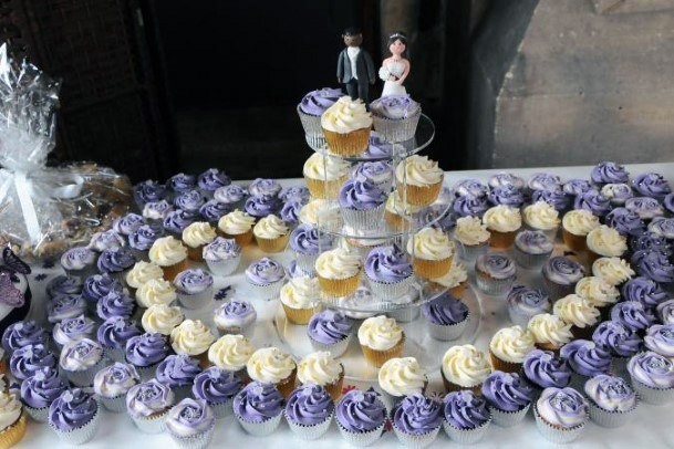 Amazing Bride Groom Stunning Lavender Purple White Wedding Cupcake Ideas