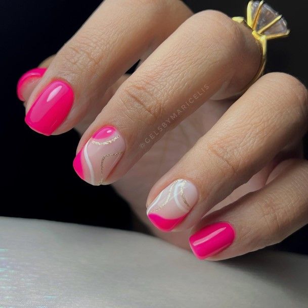 Amazing Bright Pink Nail Ideas For Women