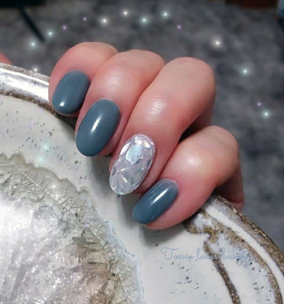 Amazing Broken Shattered Glass Nail Ideas For Women