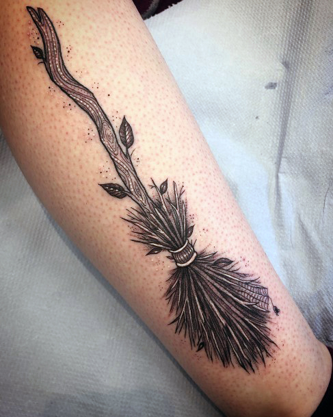 Amazing Broomstick Tattoo Ideas For Women