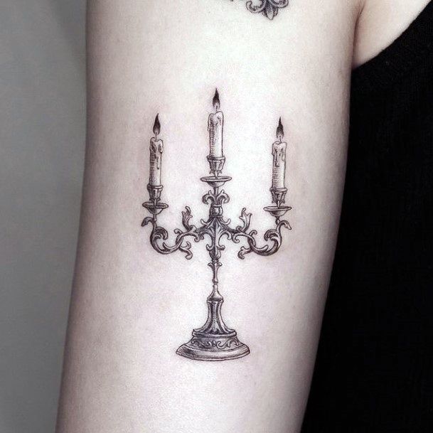 Amazing Candle Tattoo Ideas For Women