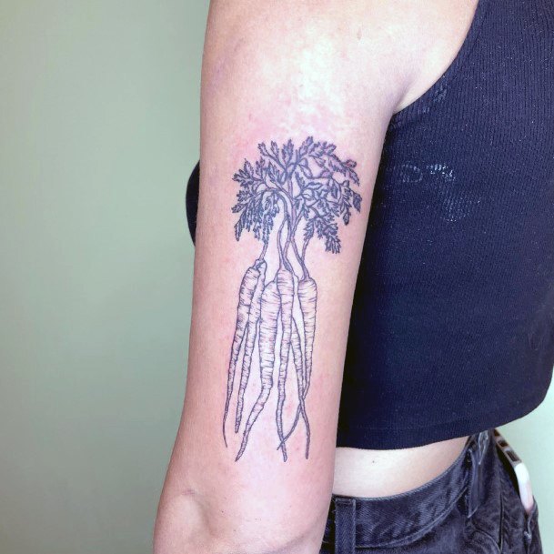 Amazing Carrot Tattoo Ideas For Women