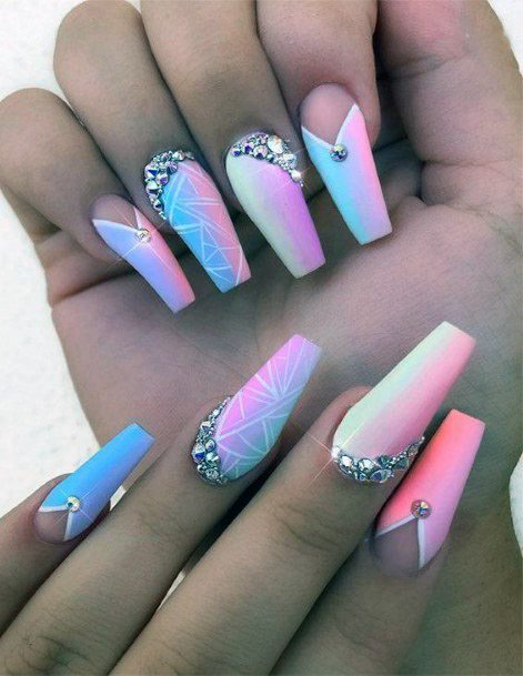 Amazing Casatta Nails With Crystals Women