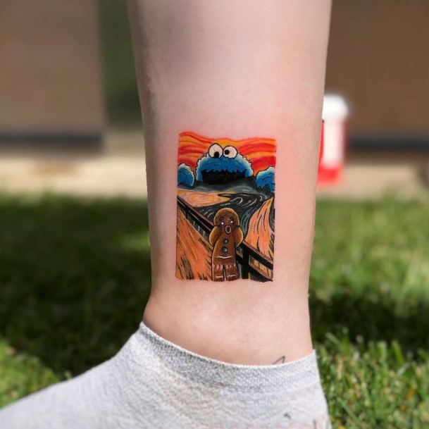 Amazing Cookie Monster Tattoo Ideas For Women