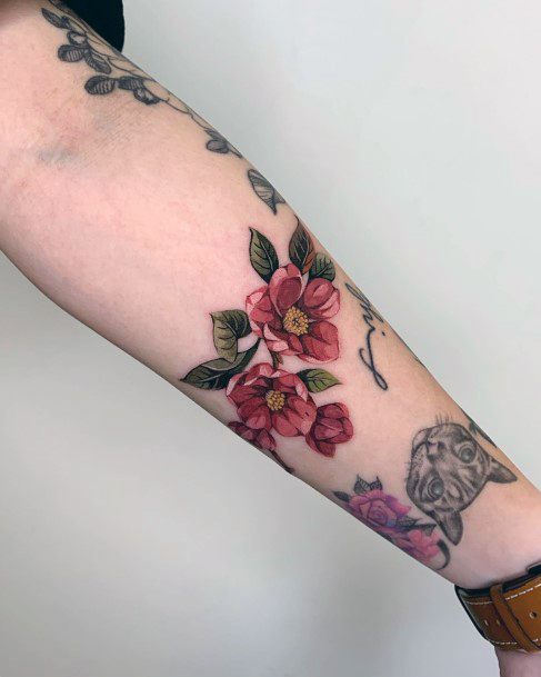 Amazing Crabapple Tree Flowers Tattoo Ideas For Women