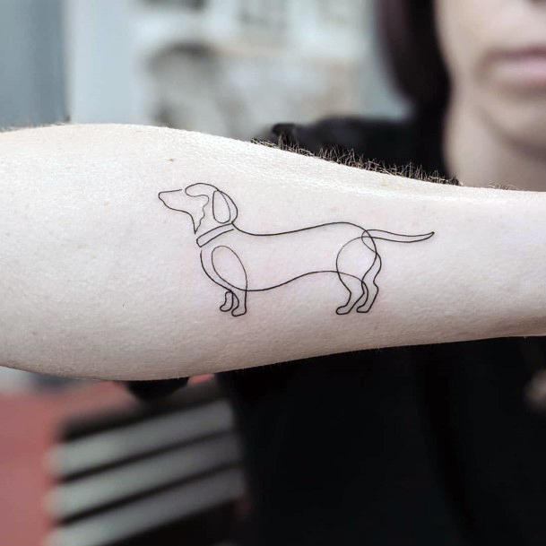 Amazing Dachshund Tattoo Ideas For Women