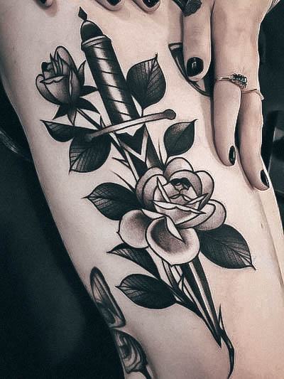 Amazing Dagger Tattoo Ideas For Women