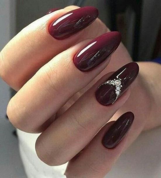 Amazing Dark Red Nail Ideas For Women