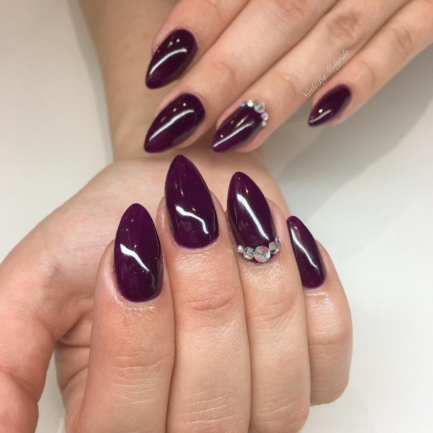 Amazing Deep Purple Nail Ideas For Women