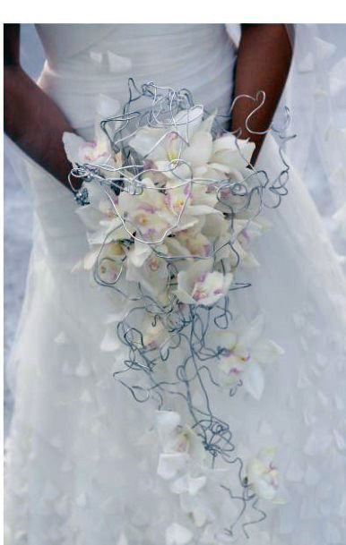 Amazing Elegant White Floral Sleek Bouquet Wedding Inspiration For Bride