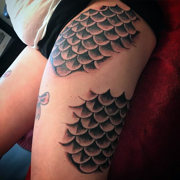 Tattoo uploaded by Mark Goy  Ripped Fish Scales  Tattoodo