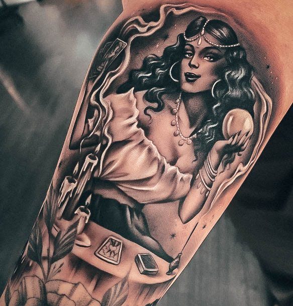 Amazing Fortune Teller Tattoo Ideas For Women