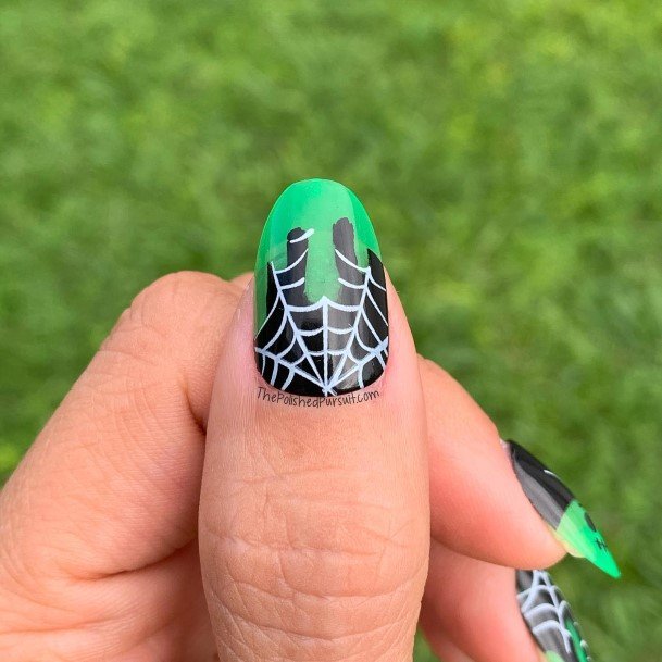 Amazing Frankenstein Nail Ideas For Women