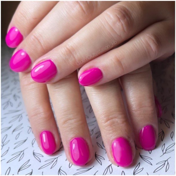 Amazing Fuchsia Nail Ideas For Women