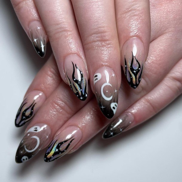 Amazing Ghost Nail Ideas For Women
