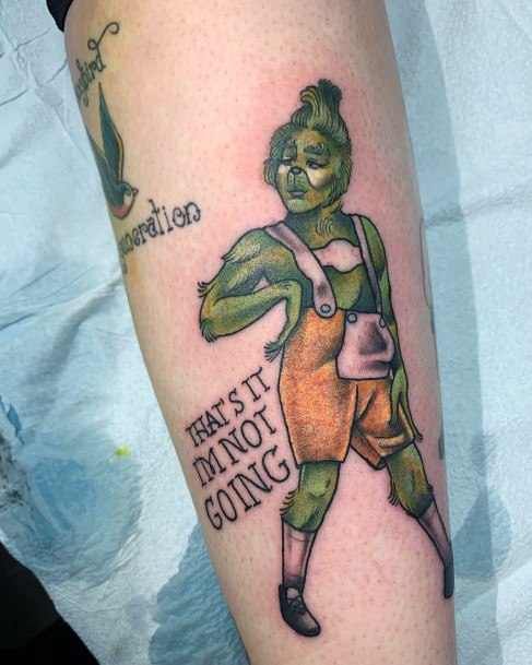 Amazing Grinch Tattoo Ideas For Women