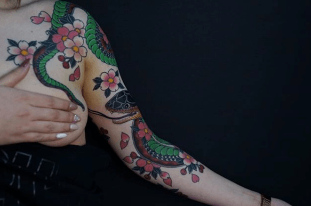 Amazing Japanese Tattoo Ideas For Women Arm