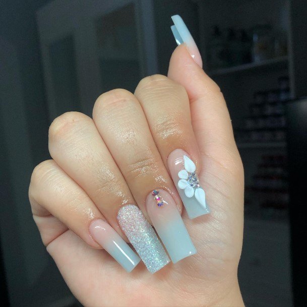 Amazing Light Blue Nail Ideas For Women