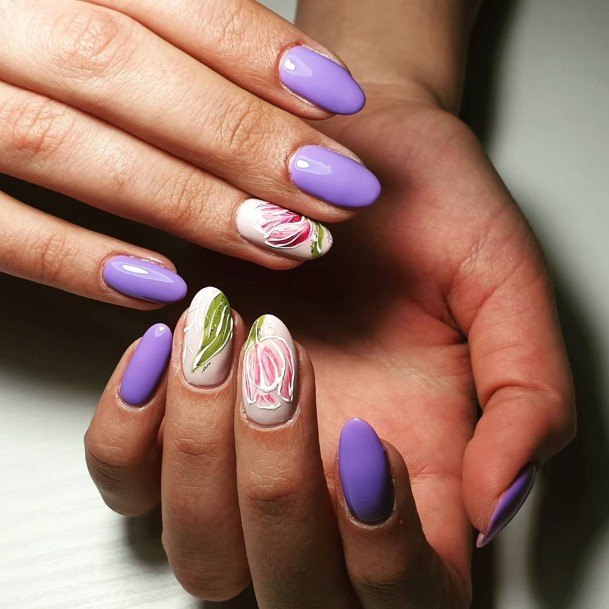 Amazing Lilac Nail Ideas For Women