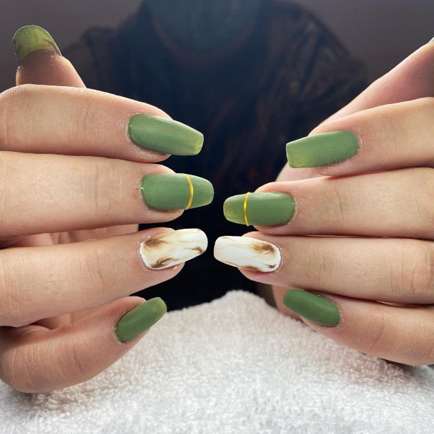 Amazing Matte Green Nail Ideas For Women