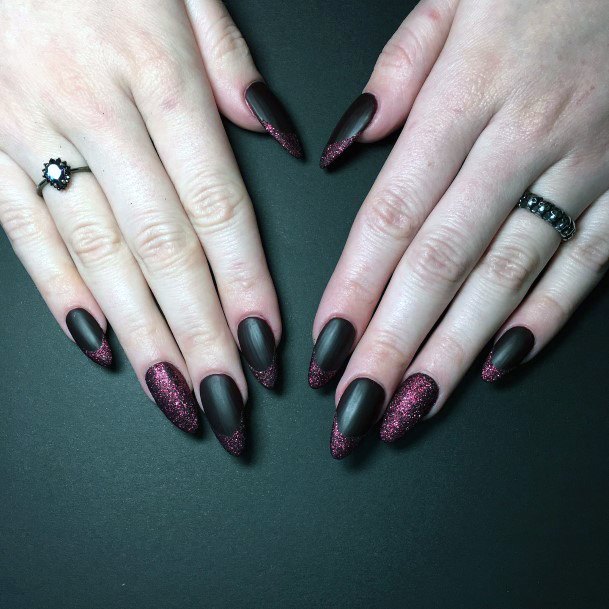 Amazing Matte Maroon Nail Ideas For Women