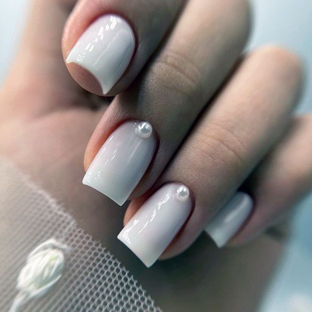 Amazing Milky White Nail Ideas For Women