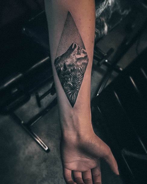 Amazing Mountain Tattoo Ideas For Women Inner Forearm